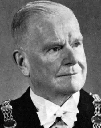 Cuno Raabe bei der Verleihung der Ehrenbürgerschaft der Stadt Fulda, 1962 Portrait Cuno Raabe
